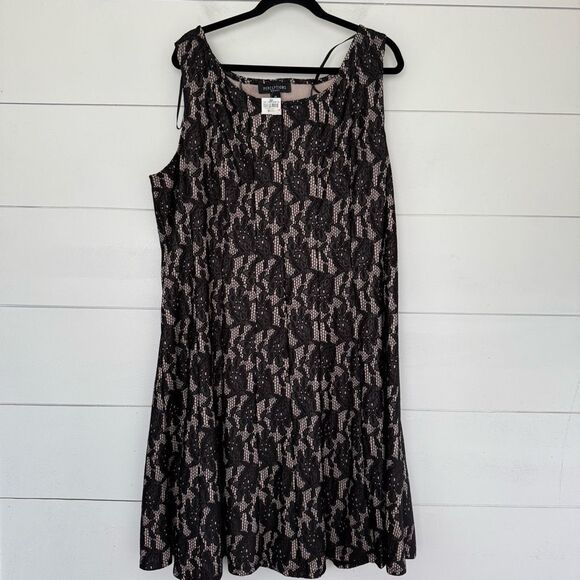 Perceptions Woman Women’s 3X Plus Size Lace Patterned Dress New - Picture 1 of 7